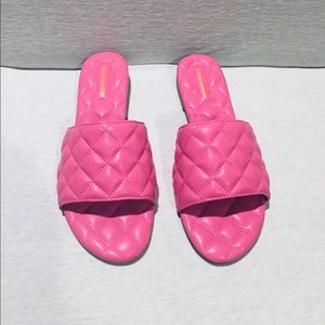 Lemonade Quilted Slides
